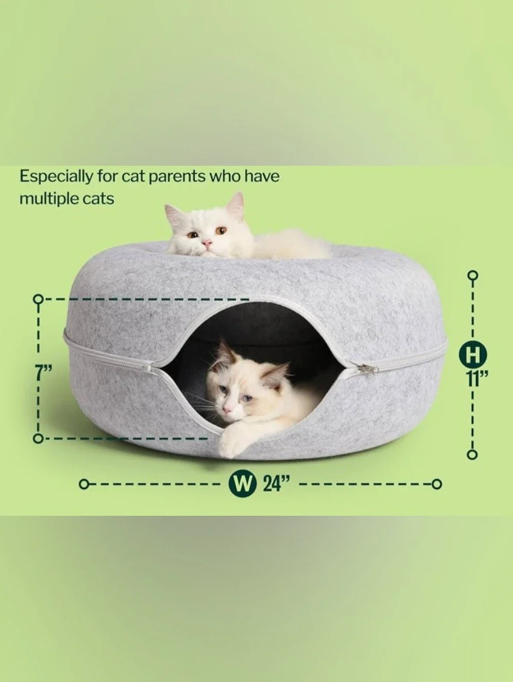 Cattasaurus Peekaboo Cat Cave Donut